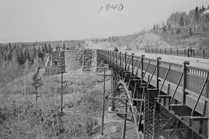 Historic Bridge at Gooseberry Falls Overlook, 1940