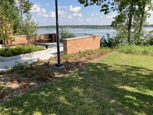 Oak Lake terrace wall