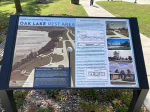 Oak Lake interpretive sign