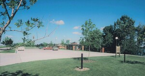 Oak Lake parking area, c. 1973