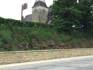 Mantorville Retaining Wall and museum