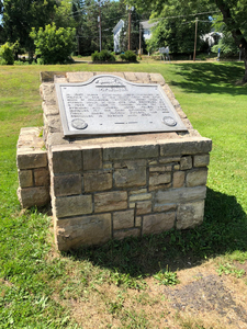 Marine on St. Croix mill stone historic marker