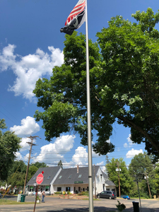 Flagpole at Marine on St. Croix