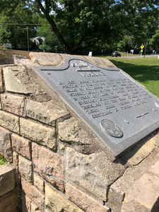 Marine on St. Croix historical marker from an angle