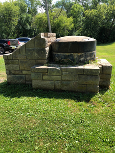 Mill stone marker from the north